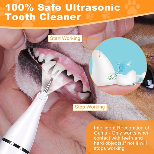 Ultrasonic Dog Teeth Cleaning Kit for Pet Teeth Cleaning, Dog Plaque Remover