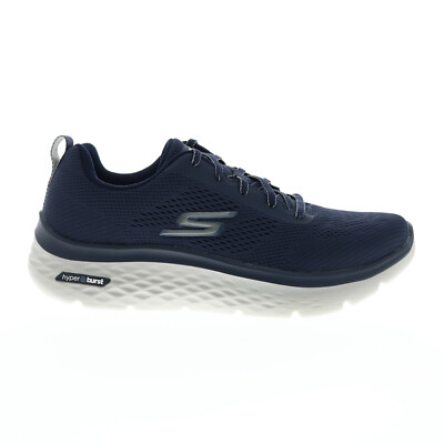 

Skechers Go Walk Hyper Burst 216071 Мужская синяя сетчатая спортивная обувь для ходьбы, Синий, Skechers Go Walk Hyper Burst