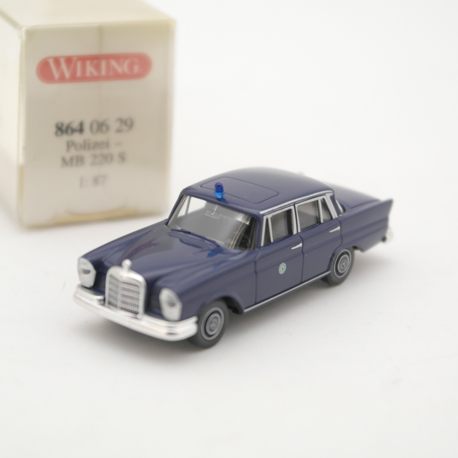 Wiking 1:87 864 06 29 Mercedes Benz 220 S Polizei in OVP