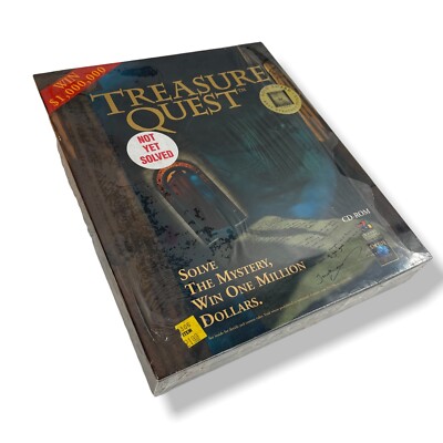 Treasure Quest CD-ROM w/ Official Resource Guide 1996 PC Computer Game New