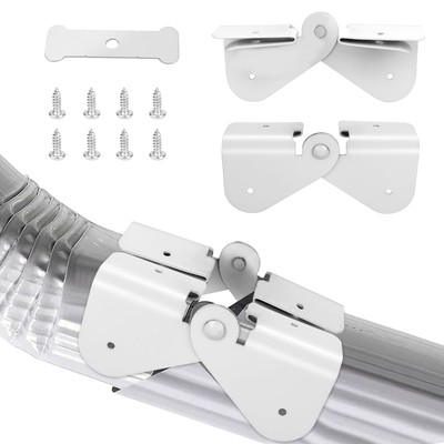 Gutter Downspout Hinge, 6Pcs Downspout Extension Flip-Up Zip Hinge Installati...