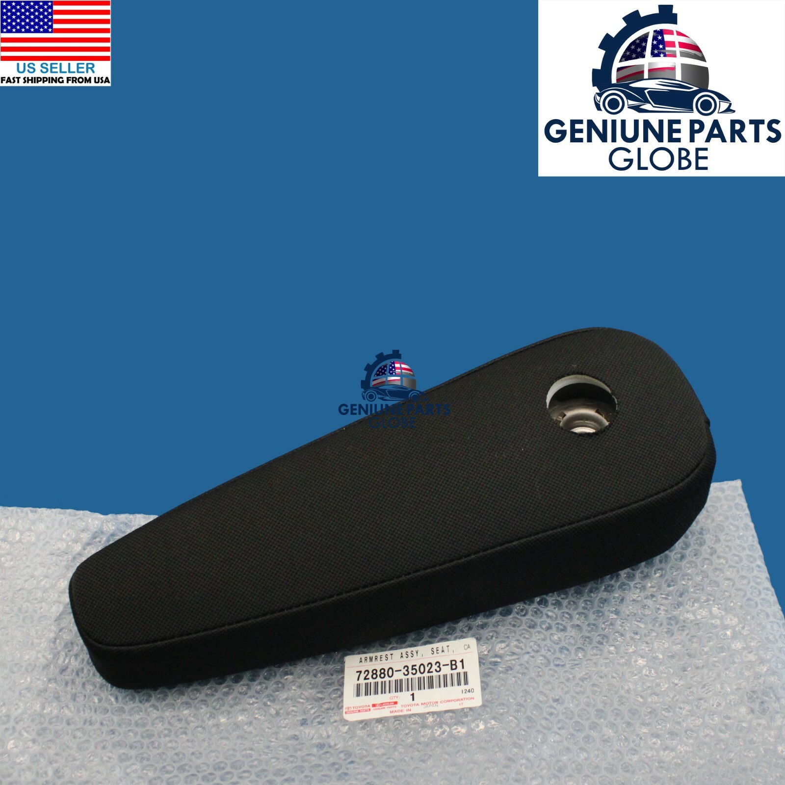 GENUINE OEM TOYOTA 07-12 FJ CRUISER RIGHT PASSENGER SEAT ARMREST 72880-35023-B1