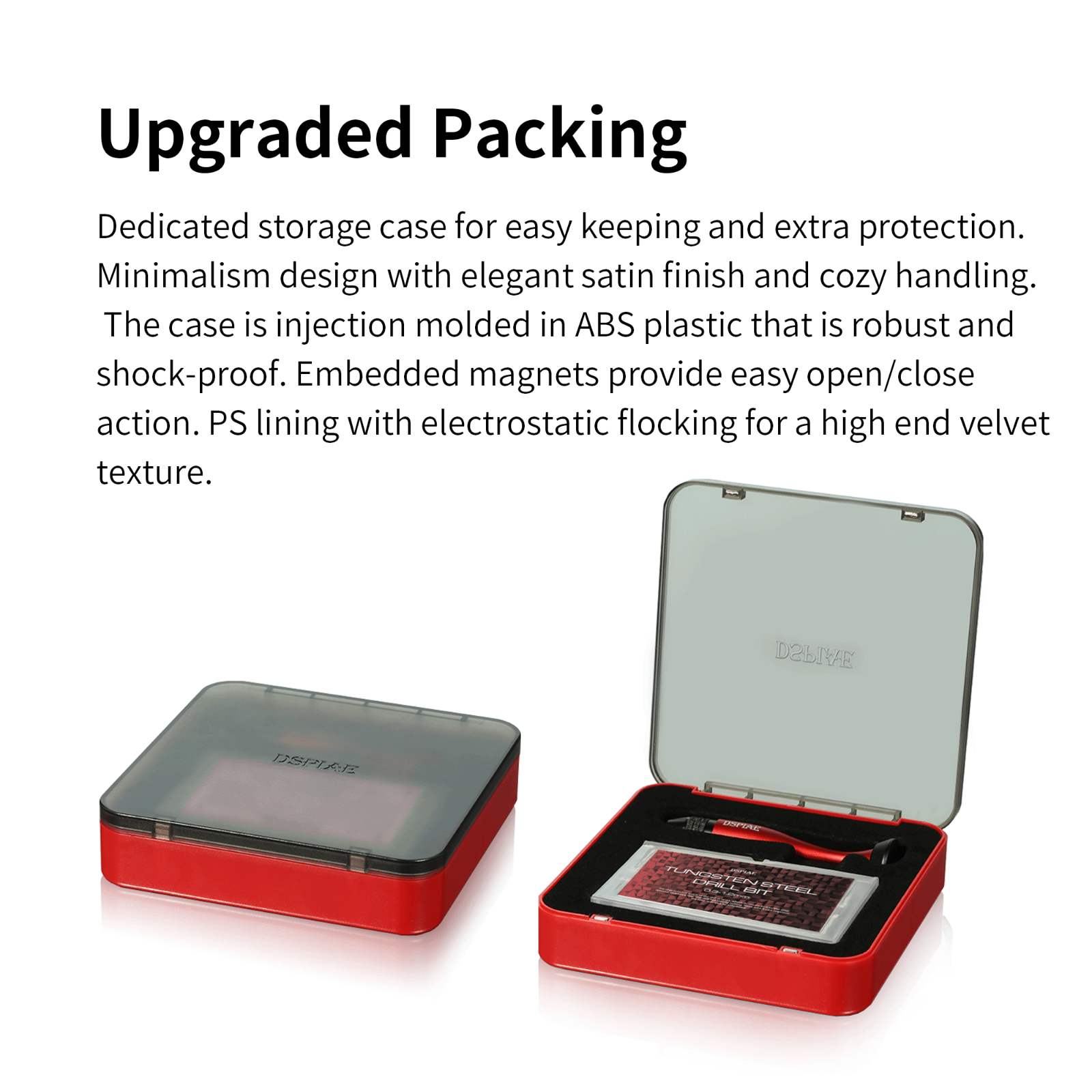 DSPIAE Aluminum Chuck Hand Drill Set with 10 Tungsten Drill Bits AT-VHDS - US