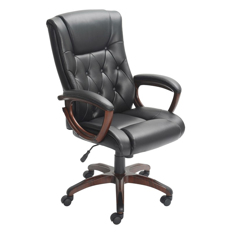 Brown High Back Executive Desk