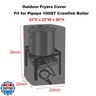 Aidetech Outdoor Fryers Cover for Pipopa 100QT Crawfish Boiler | Seafood Boiling Kit, Waterproof Propane Jet Burner Cover, Dustproof Protect Covers for Outdoor Cooking-22 D x 22