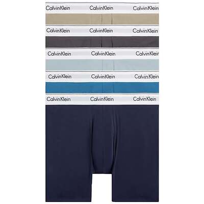 Calvin Klein 5 Pack Modern Cotton Boxer Briefs - Multi