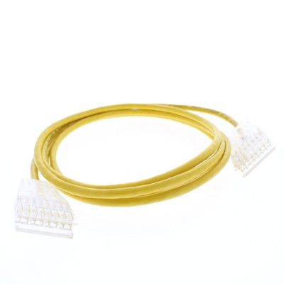 Hubbell Patch Cord Cat 5e Yellow 7 Ft 110-Type Plug Ethernet Cable PC110C5EL7