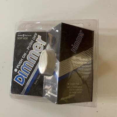Carlon Thyrocon Push On Push Off Rotary Light Dimmer NOS SEALED 120 Vac 600W
