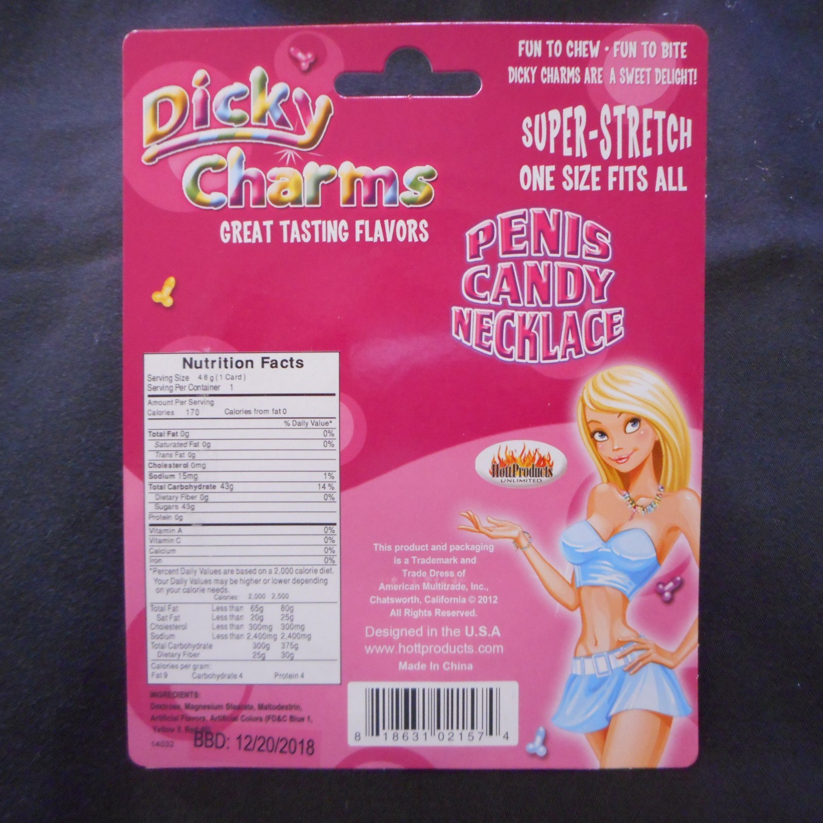 NEW Dicky Charms Candy Necklace