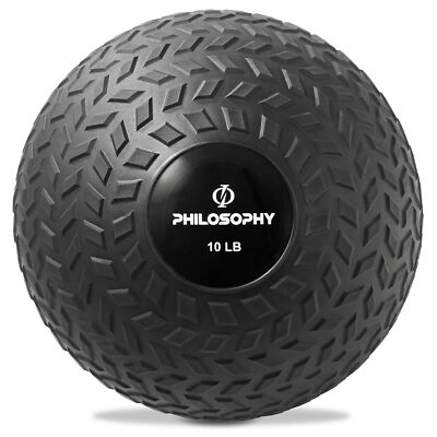 Slam Ball, 10-40 LB - Weighted Medicine Fitness Ball with Easy Grip Tread