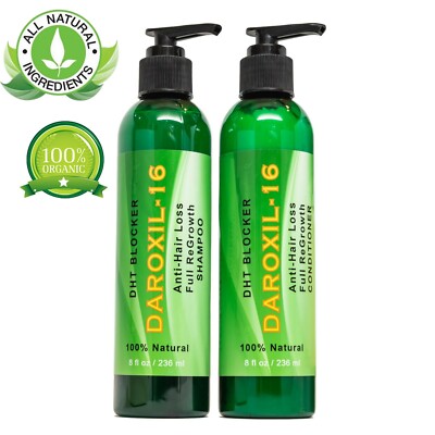 Best Fastest Hair Loss Regrowth Thinning Shampoo Conditioner 16 Oils Men Women