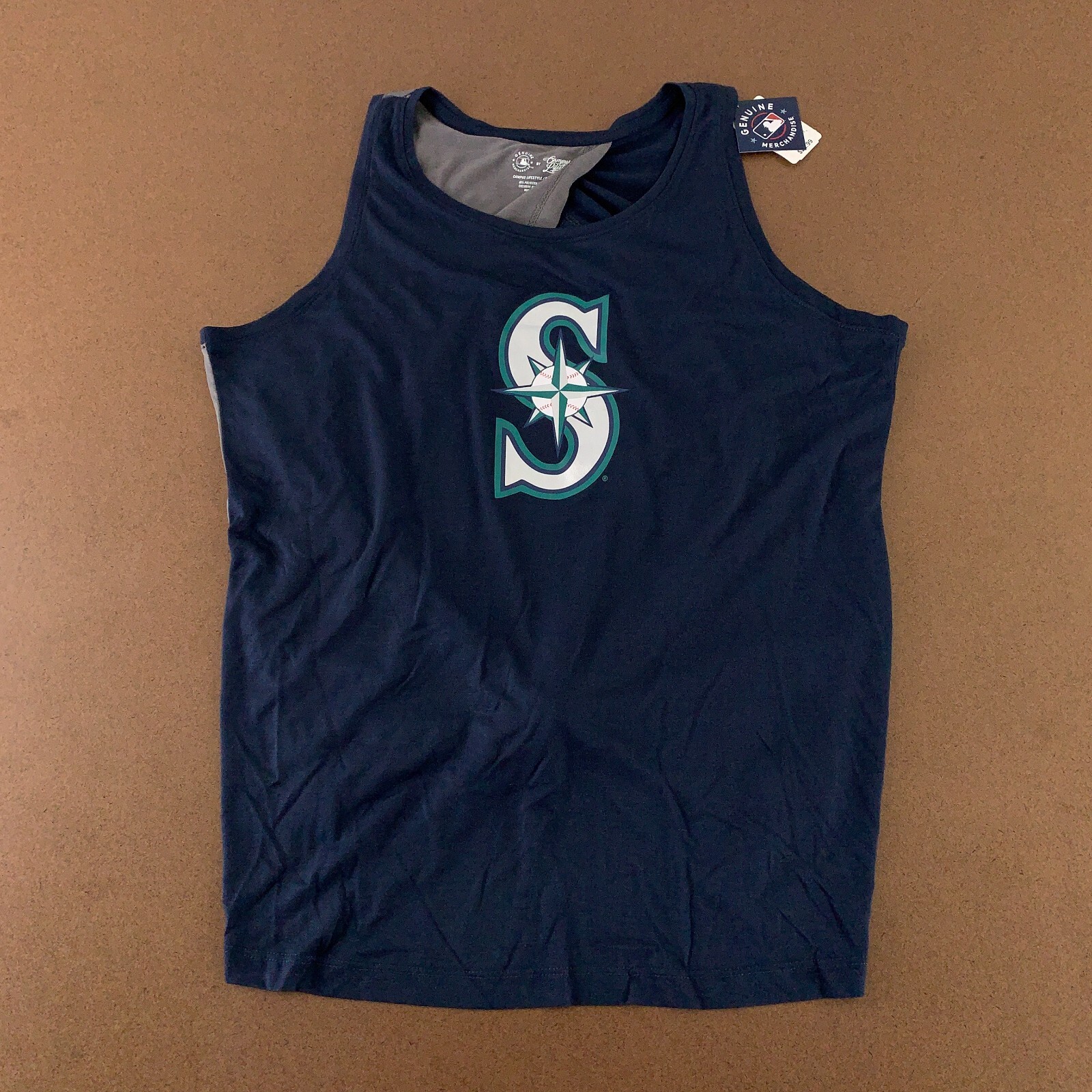 Seattle Mariners Campus Lifestyle Women's Large Navy Logo