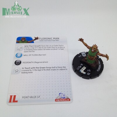 Heroclix - Floronic Man 005 - Arkham Asylum - Common W/ Card