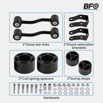 2.5 inch Front Leveling Lift Kit For Jeep Gladiator JT 4WD 2020-2022