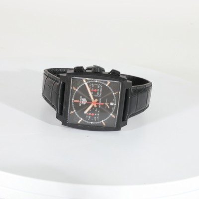 Pre-owned Heuer Tag  Monaco "dark Lord" Cbl2180.fc6497 Men's Watch In Titanium
