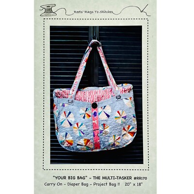 Diaper Bag PATTERN Project Tote Pattern Carry On Your Big Bag The Multi-Tasker