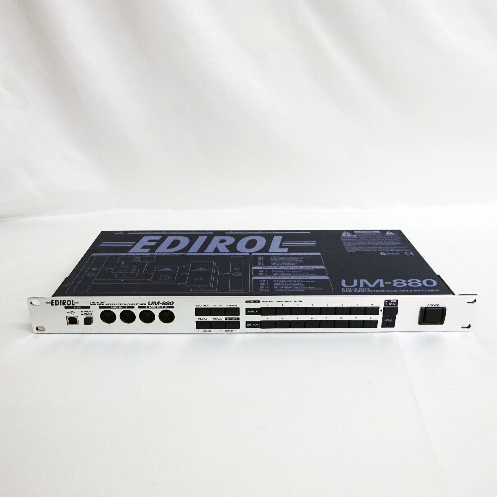 MIDI Patcher EDIROL UM-880 roland 8 IN 8 OUT USB MIDI MIDI Patcher EDIROL UM-880 roland 8 IN 8 OUT USB MIDI