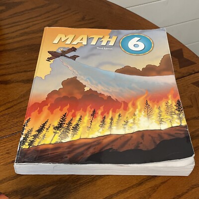 Bob Jones Math 6 (3rd Edition) Student Textbook BJU 6th Grade
