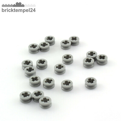 LEGO Technik 32123: 20x Stopper 0,5L hellgrau  (bush) NEU 