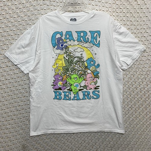 Care Bear Men's Shirt XL White Graphic Tee 100%Cotton Adult