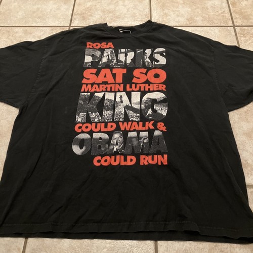 rocawear　ベースボールシャツ　ＸＬ(2XL~3XL)　BLACK Rocawear Rosa Parks Martin Luther King Obama Black T Shirt