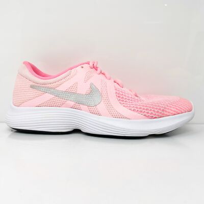 

Nike Girls Revolution 4 943306-600 Розовые кроссовки для бега, размер 5 лет, Розовый, Revolution 4