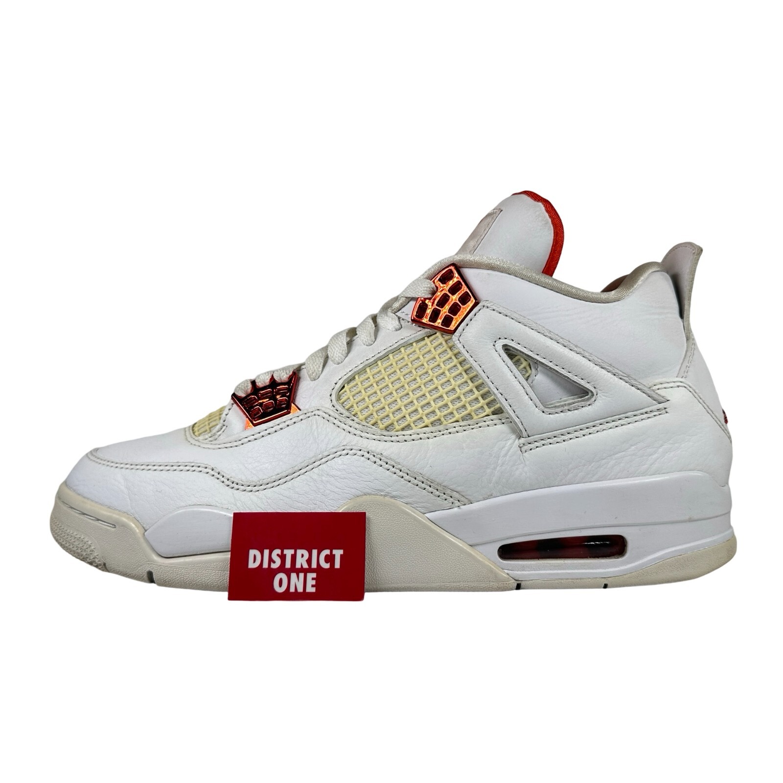 Air Jordan 4 Retro ホワイト/オレンジ 9.5 US Jordan 4 Retro Orange Metallic for Sale - Authenticity