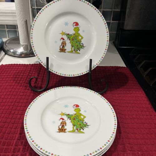 Dr. Seuss The Grinch and Max Collectible Christmas Salad Pla