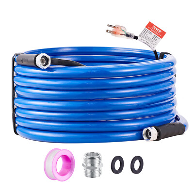 VEVOR 50ft Heated Water Hose for RV -45℉ Antifreeze Heated Drinking Water Hose