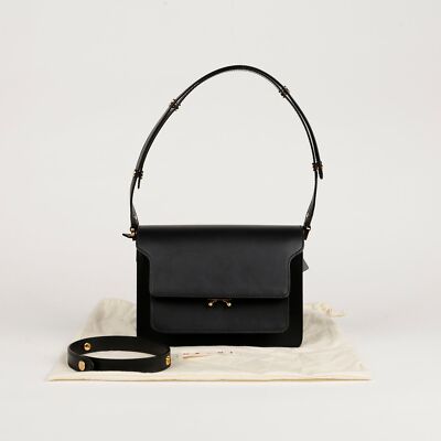 ☆送料関税込☆Marni Medium Saffiano Trunk Bag SBMPN09NO1☆ Marni SBMPN09NO1 Medium Trunk Shoulder Bag Crossbody