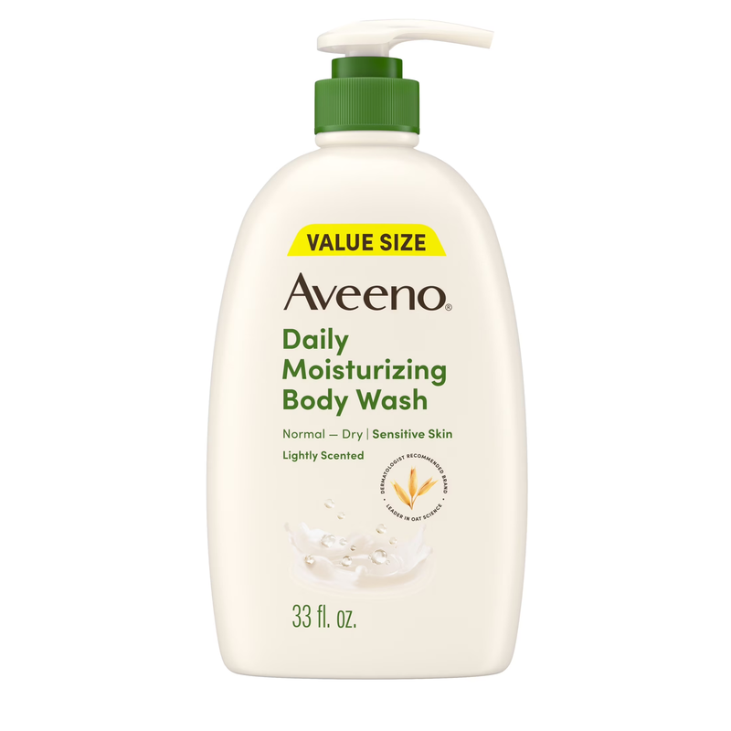 Daily Moisturizing Soap, Dry Skin Body Wash and Scrub with Prebiotic Oat