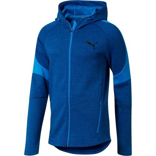 

[851722-37] Мужская толстовка Puma Evostripe с капюшоном на молнии, Strong blue heather