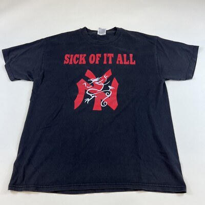 sick of it all NYHC Tシャツ　ビンテージ Vintage “Sick of it All” Band Tee Shirt T-Shirt New York