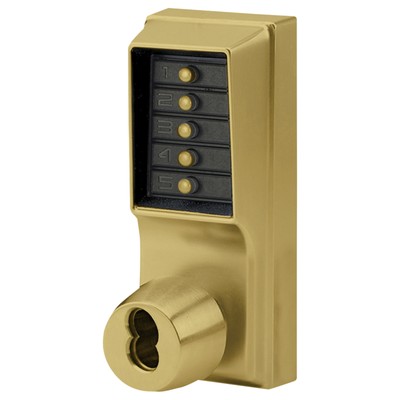 dormakaba - 1041S-05-41 - Grade 1 Pushbutton Cylindrical Knob Lock, Combination