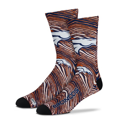 Zubaz By For Bare Feet НФЛ Взрослые унисекс Denver Broncos Зубифицированные классические носки