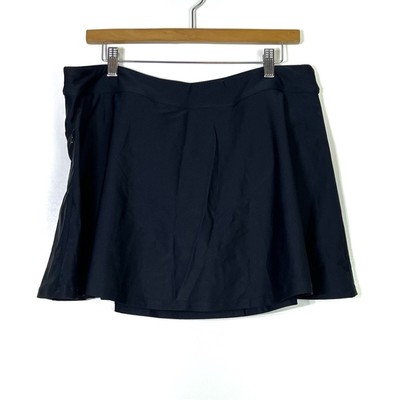 Baleaf UPF 50+ Black Athletic Skirt with Attached Brief 2X NWT