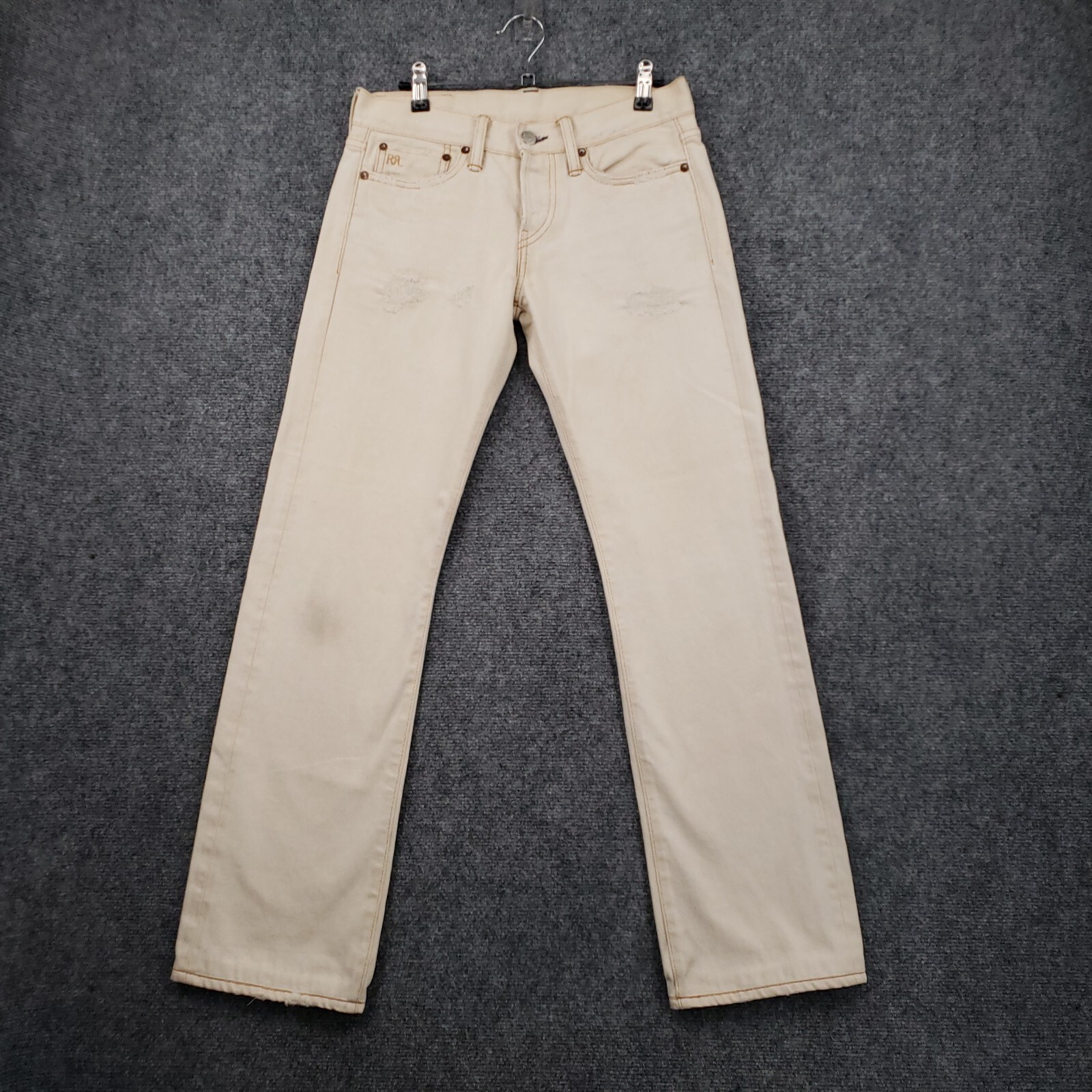 RRL チノパン30/30 RRL RALPH LAUREN FIELD CHINO PANTS MEN BEIGE MATERIAL COTTON