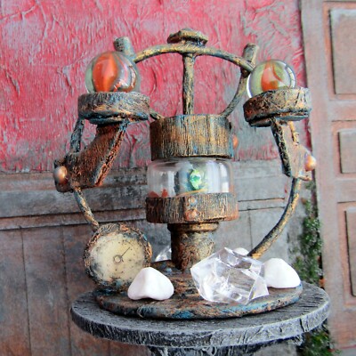 Miniature laboratory dollhouse artisan Alchemy witch Steampunk Haunted Halloween