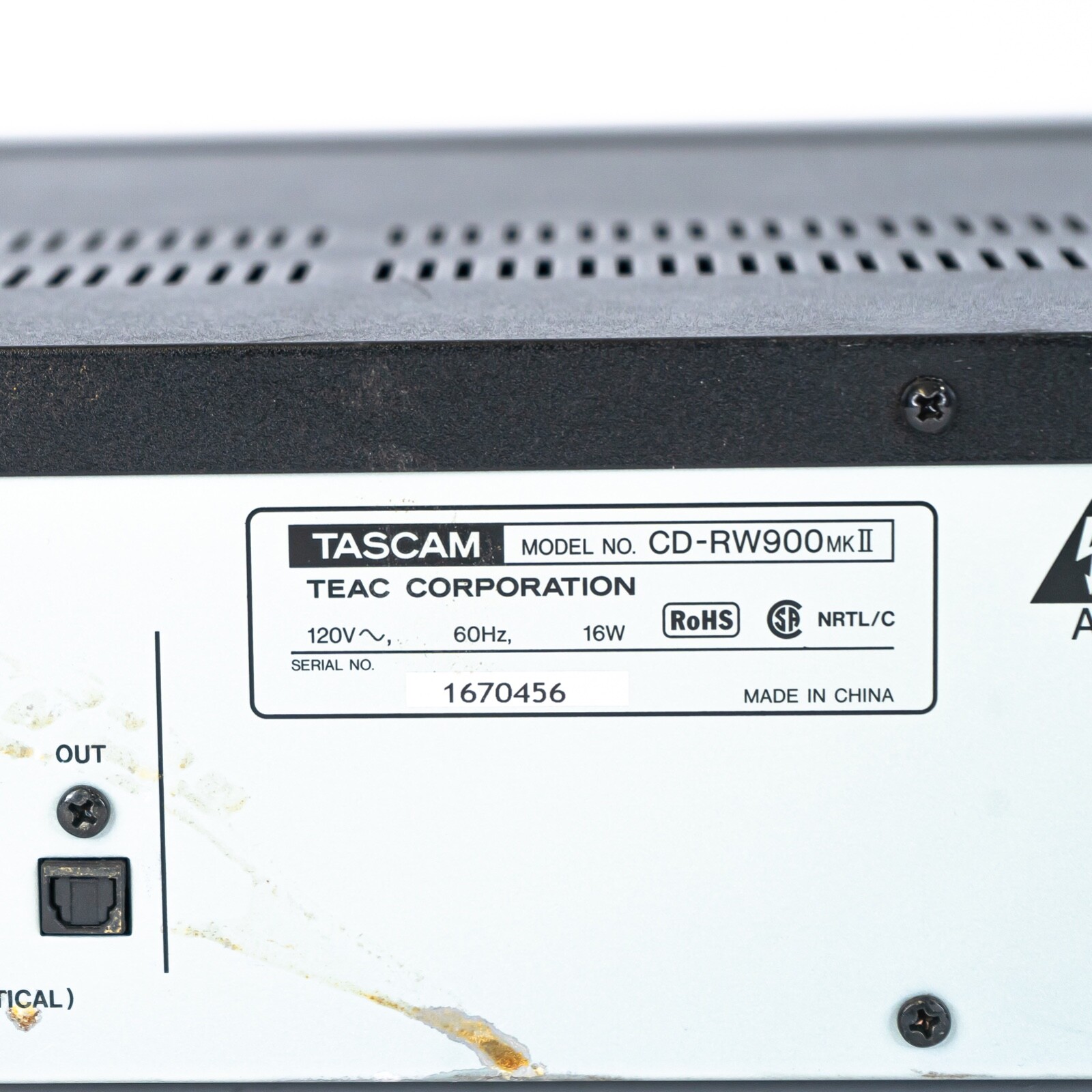 TASCAM CD-RW900MKII CD RW900 MKII Professional CD Recorder TASCAM CD-RW900MKII CD RW900 MKII Professional CD Recorder