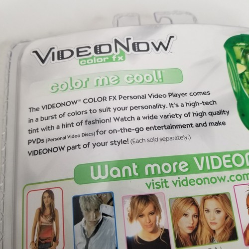 Hasbro Video Now Fresh Personal Video Player Bright Green Tiger Electronics New