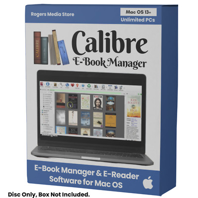 Calibre E-Book Manager & E-Reader Software for MAC - CD-ROM (PDF EPUB & More)
