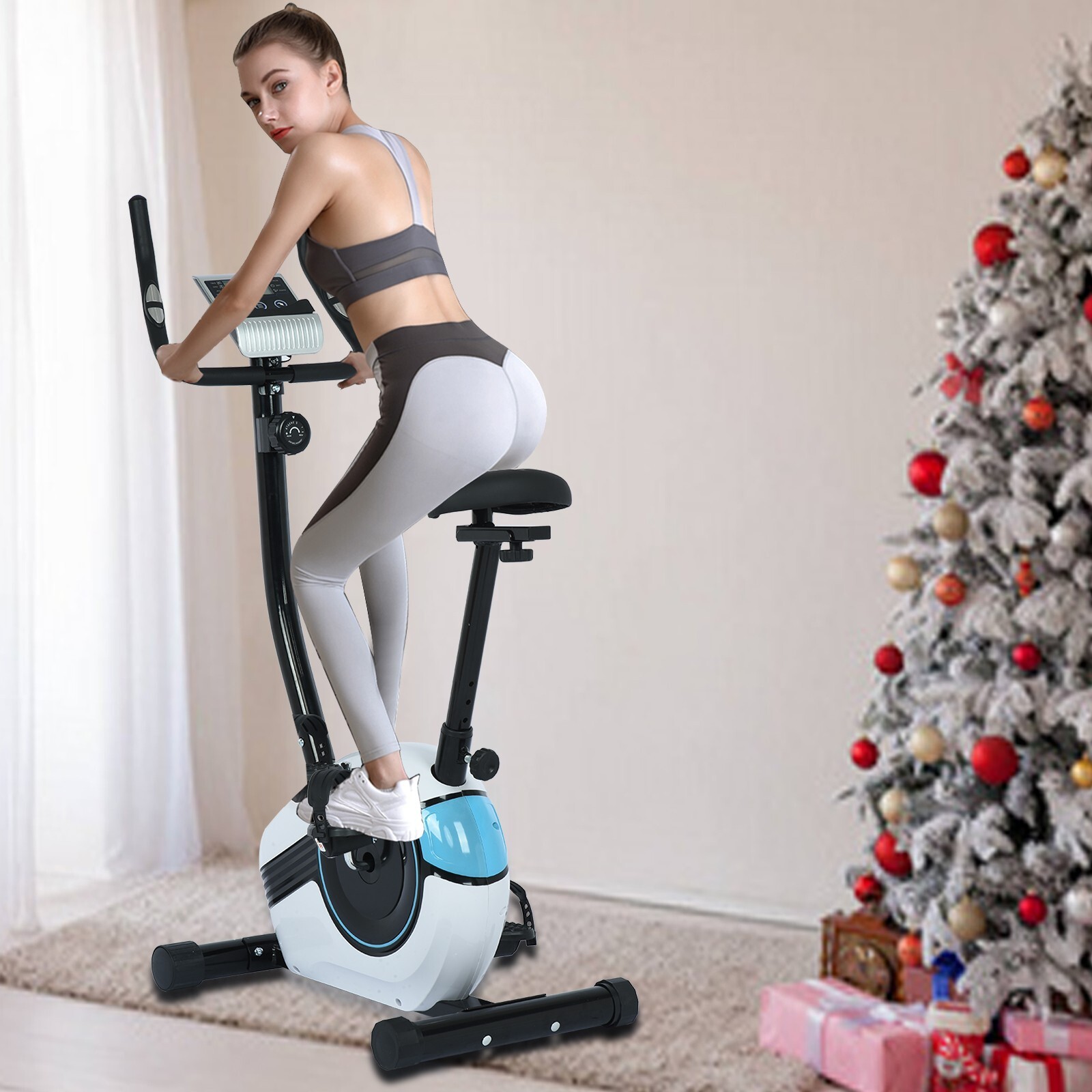Indoor Pro Exercise Bike Stationary Bicycle Cycling Home Cardio Gym LCD Displa A