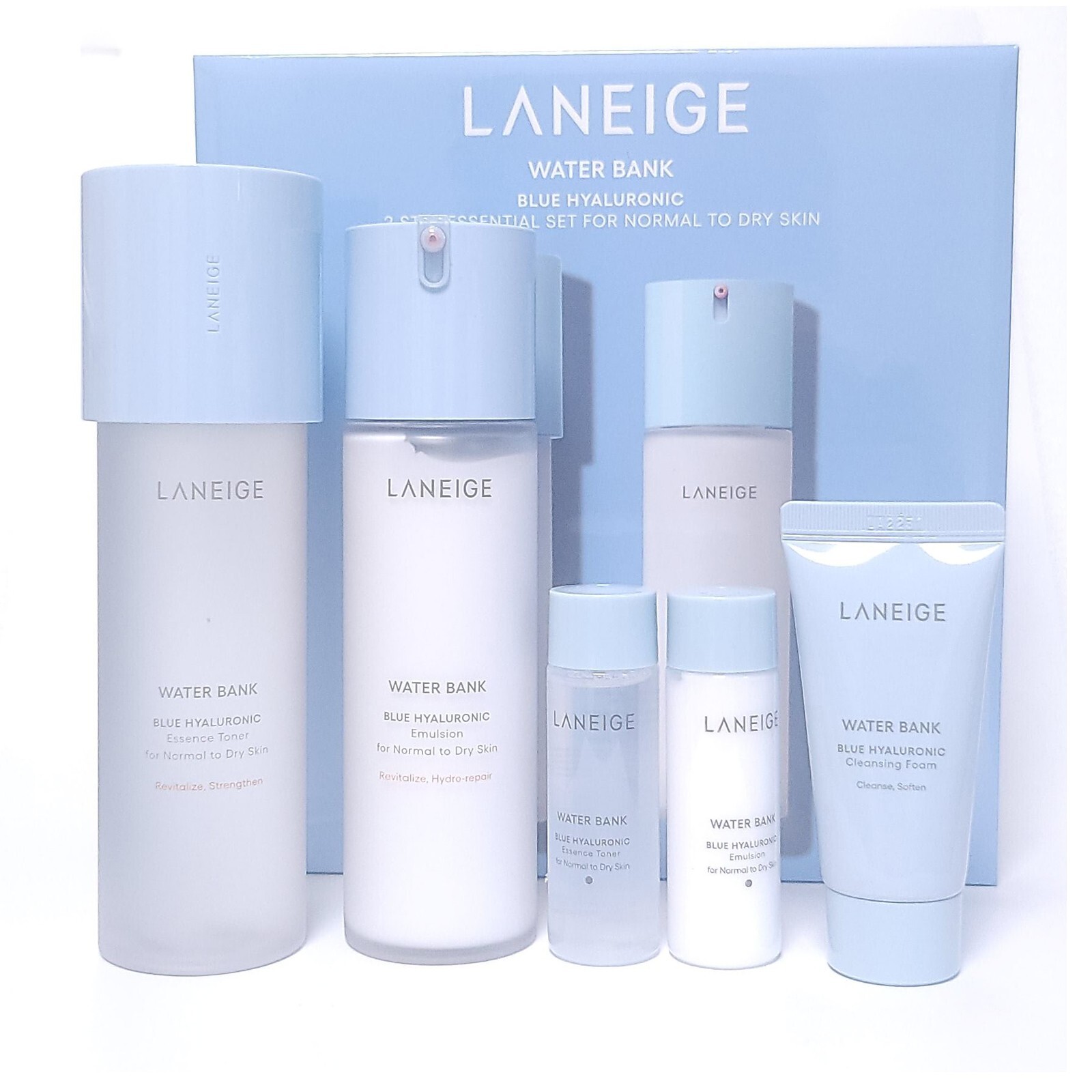 LANEIGE Water Bank Blue Hyaluronic Essential Skincare Set for
