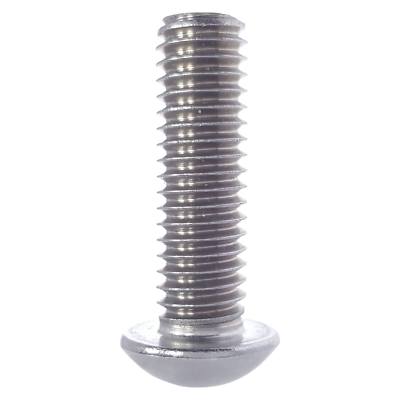 5/16-24 Button Head Socket Cap Screws, Allen Hex, Stainless Steel 18-8, Qty 10