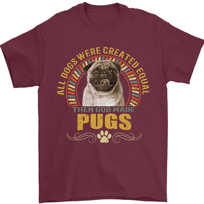 A Pug Dog Mens T-Shirt 100% Cotton