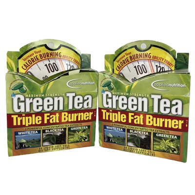 Applied Nutrition Green Tea Triple Fat Burner 30 Soft-gels Lot of 2 Exp 11/24