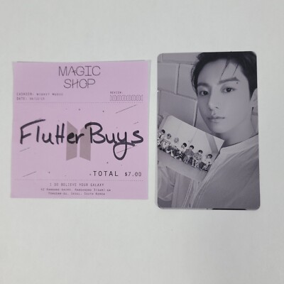 Official BTS JK JUNGKOOK PROOF Standard B Version Album Photocard PC Print Error