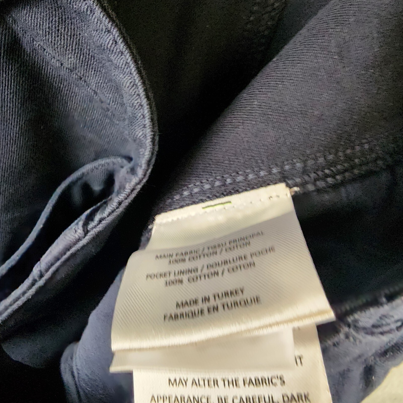 Officine Générale Kenny Pigment Dye Cargo Pants Men's 54 Dark Navy Zip & Button - Picture 13 of 15