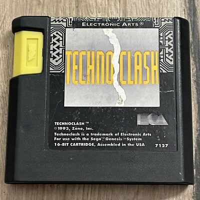 Techno Clash (Sega Genesis, 1993) Cartridge Only TESTED & WORKING!!!