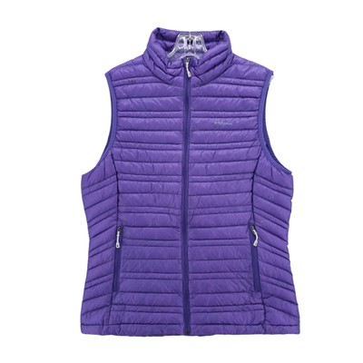 PATAGONIA Women’s Ultralight Down Vest Full Zip Jacket Purple Quilted MEDIUM